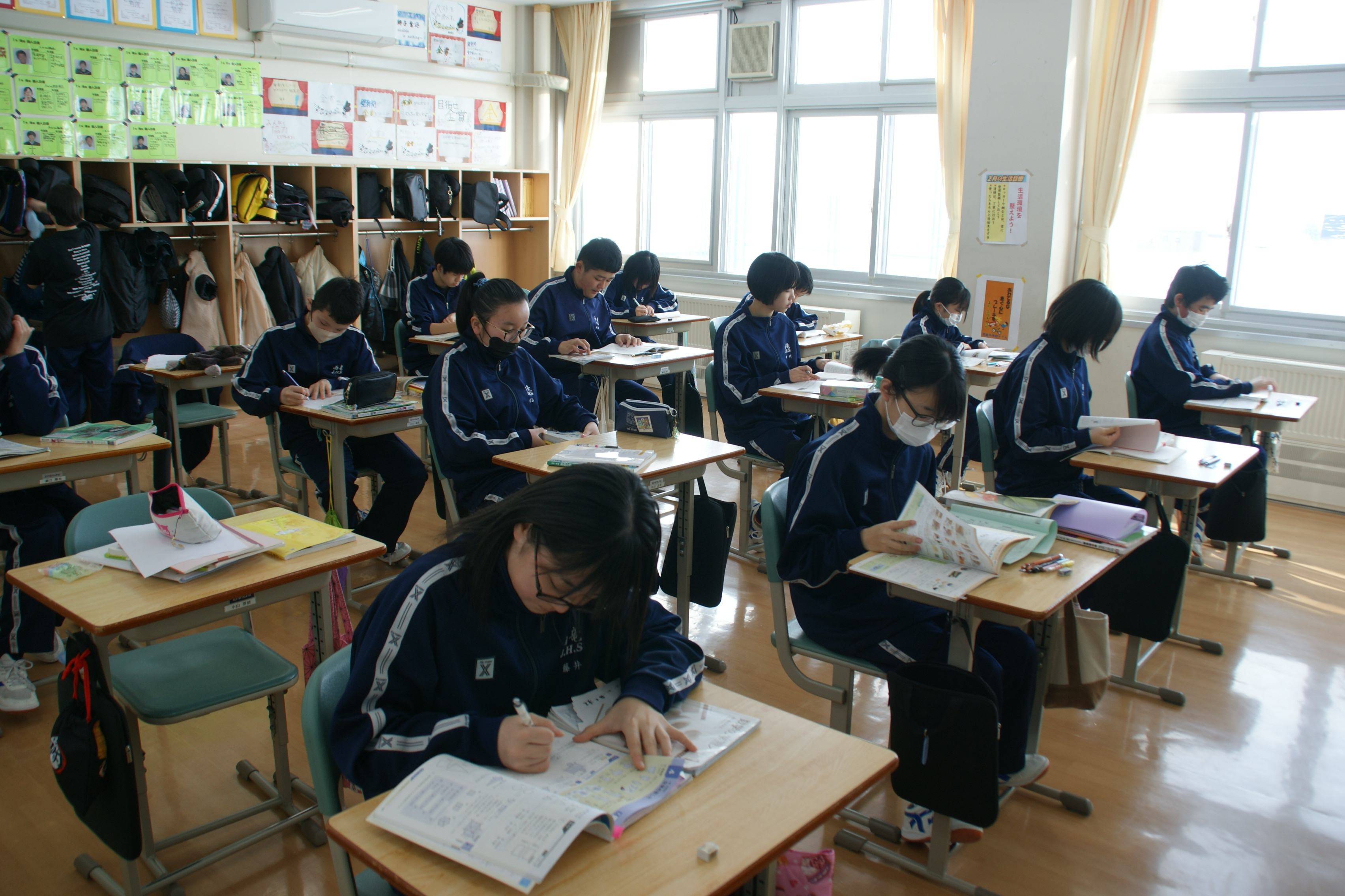 1年生朝学習の様子