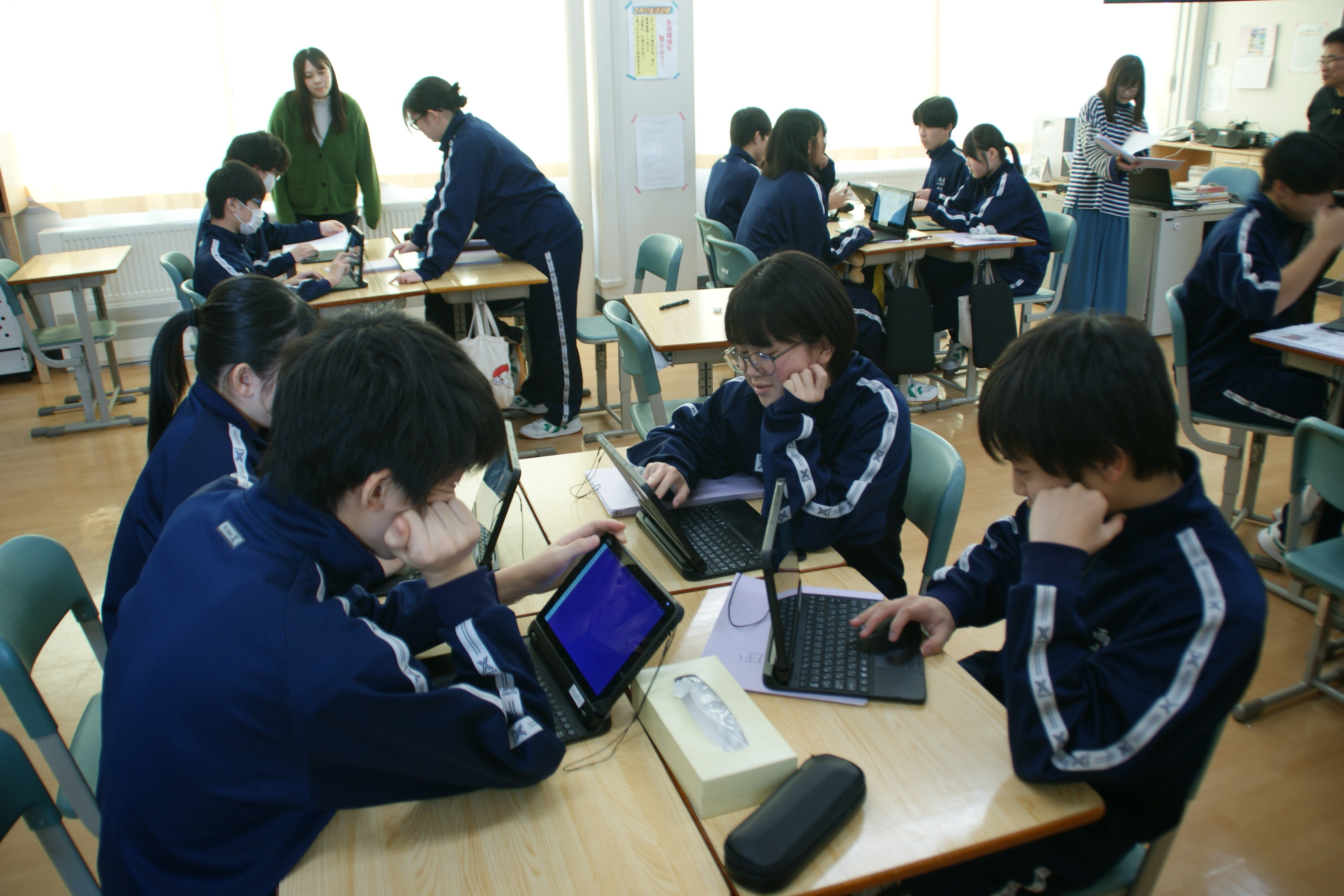 班ごとに自主研修の計画を作成