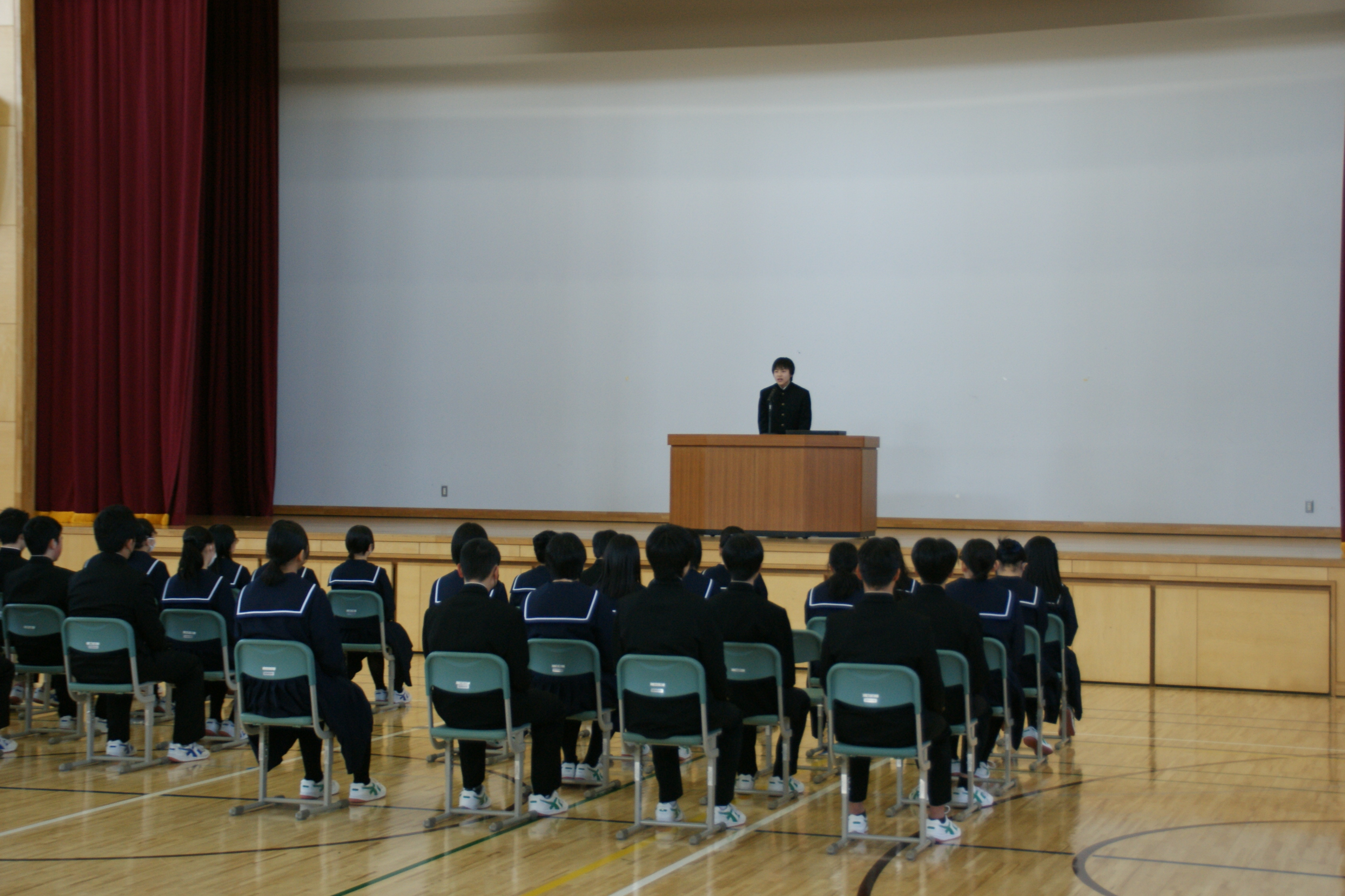 生徒会代表の話
