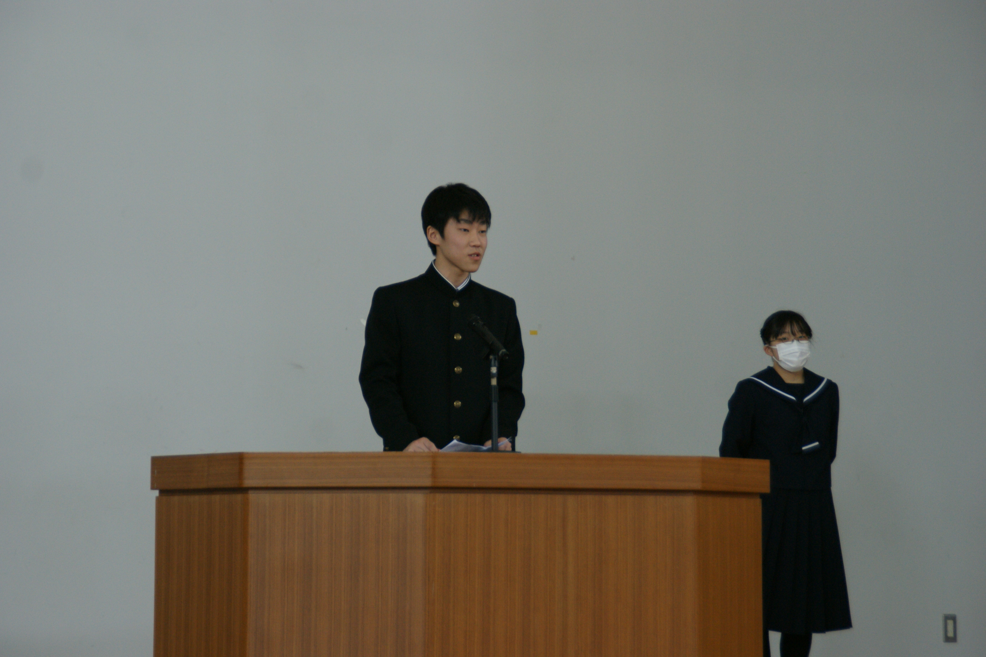 3年生代表の挨拶