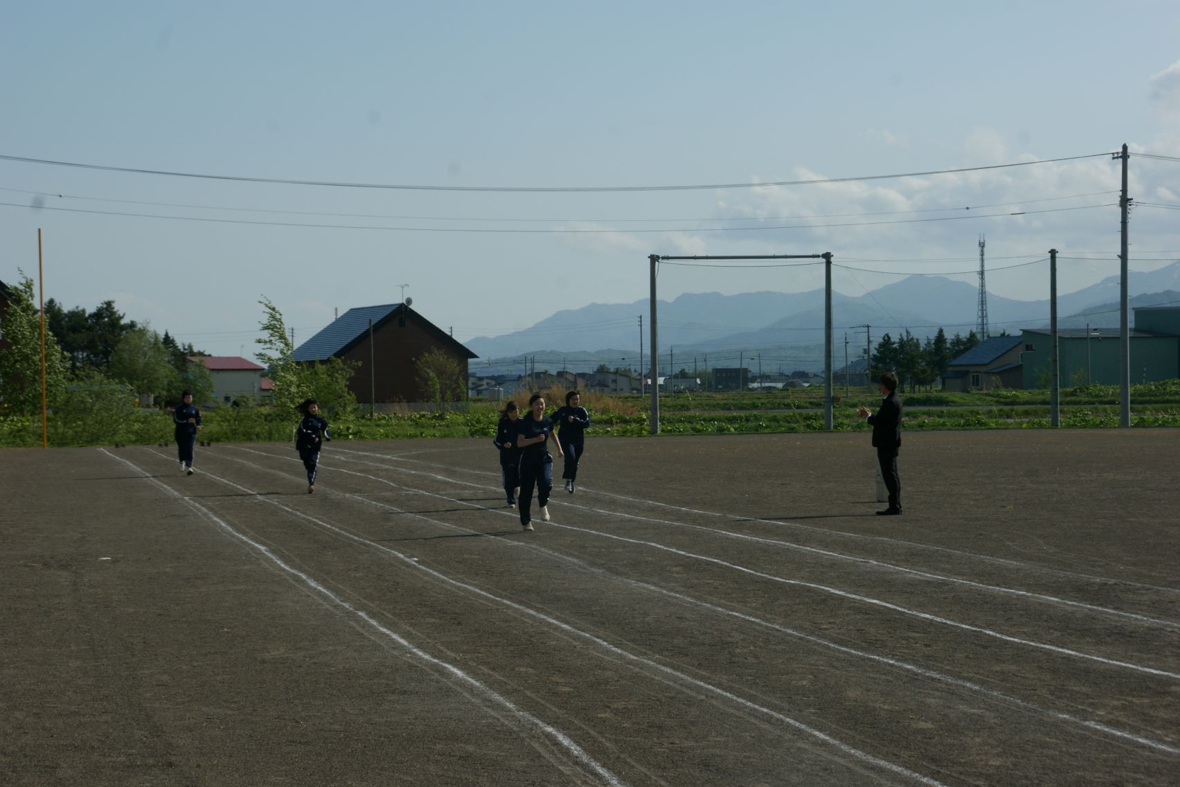 個人競技、100mの練習.JPG