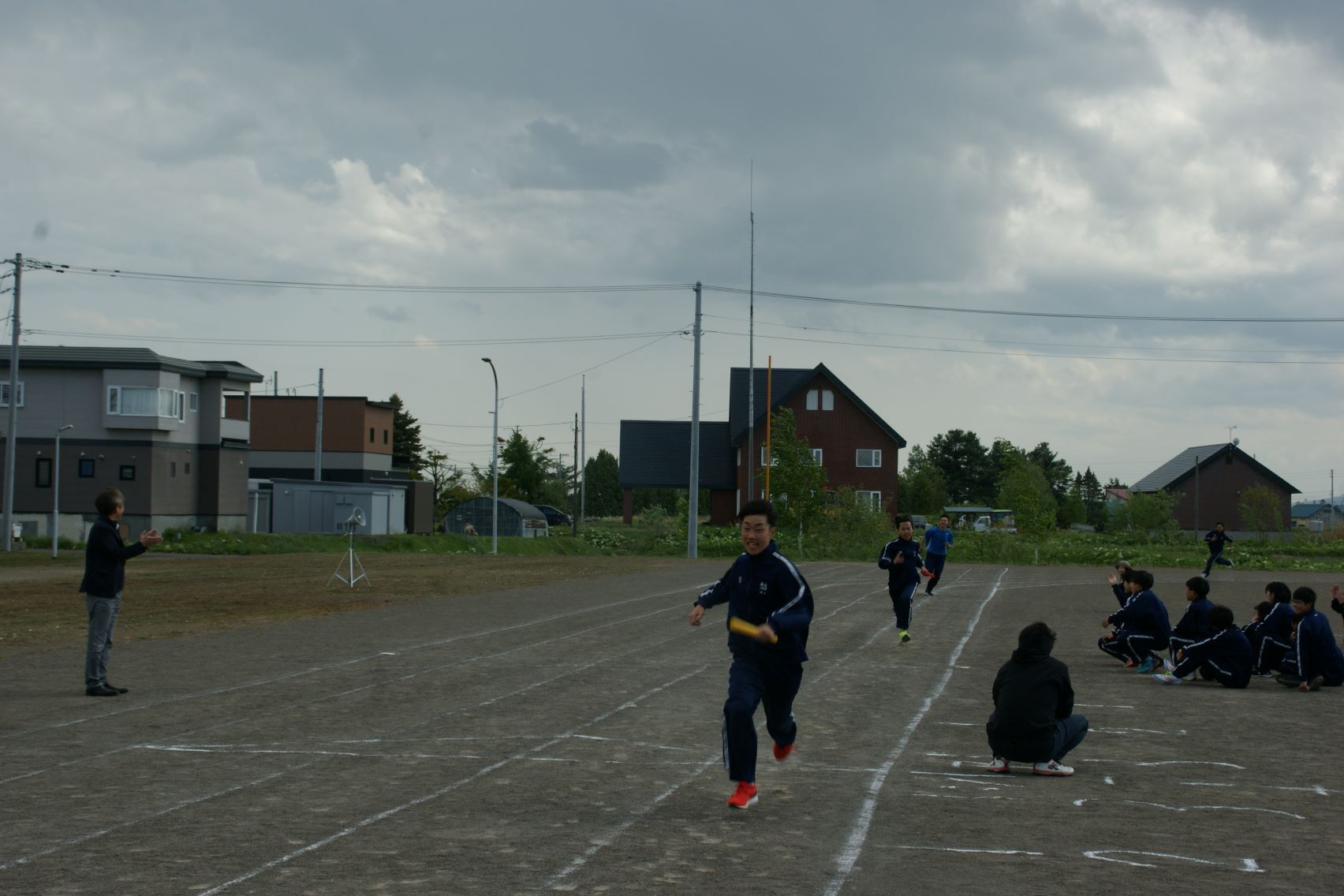 全員リレーのアンカー.JPG