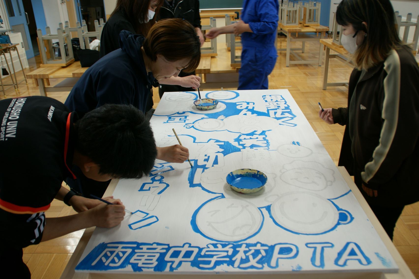PTA生活委員会交通安全看板製作.JPG