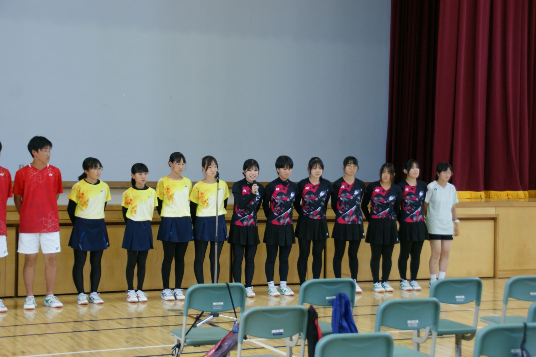 女子テニス部の決意表明.JPG