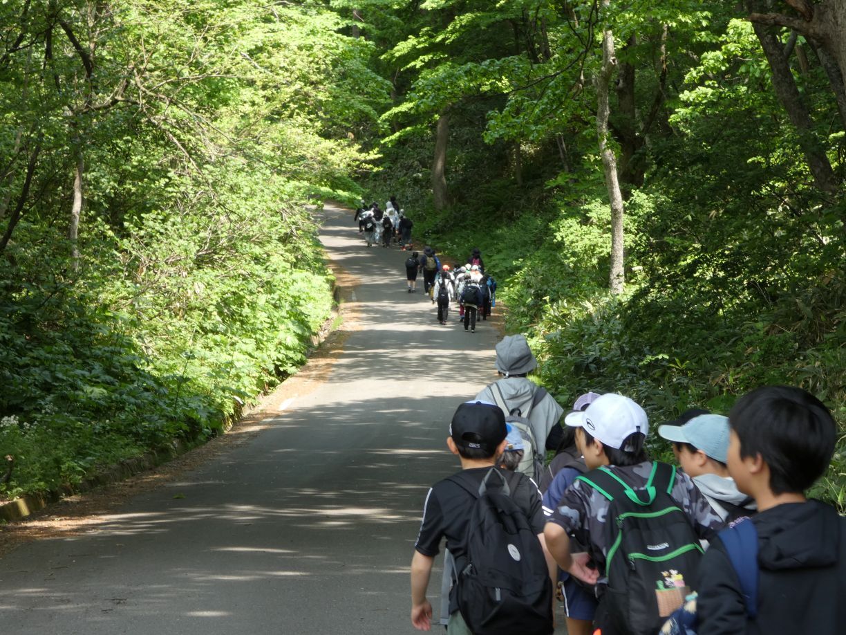 険しい道を目的地まで.JPG