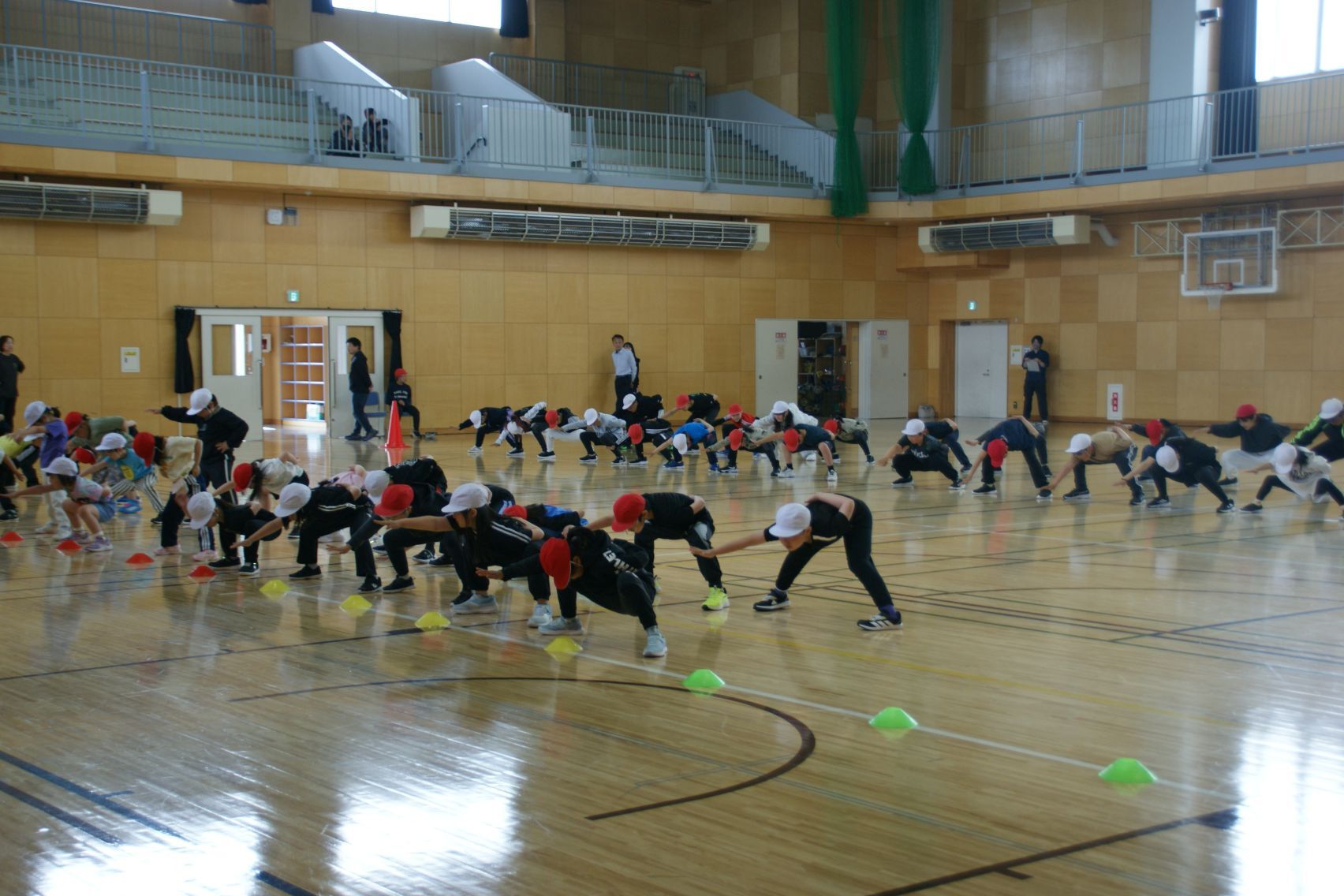 全校でのよさこい練習.JPG