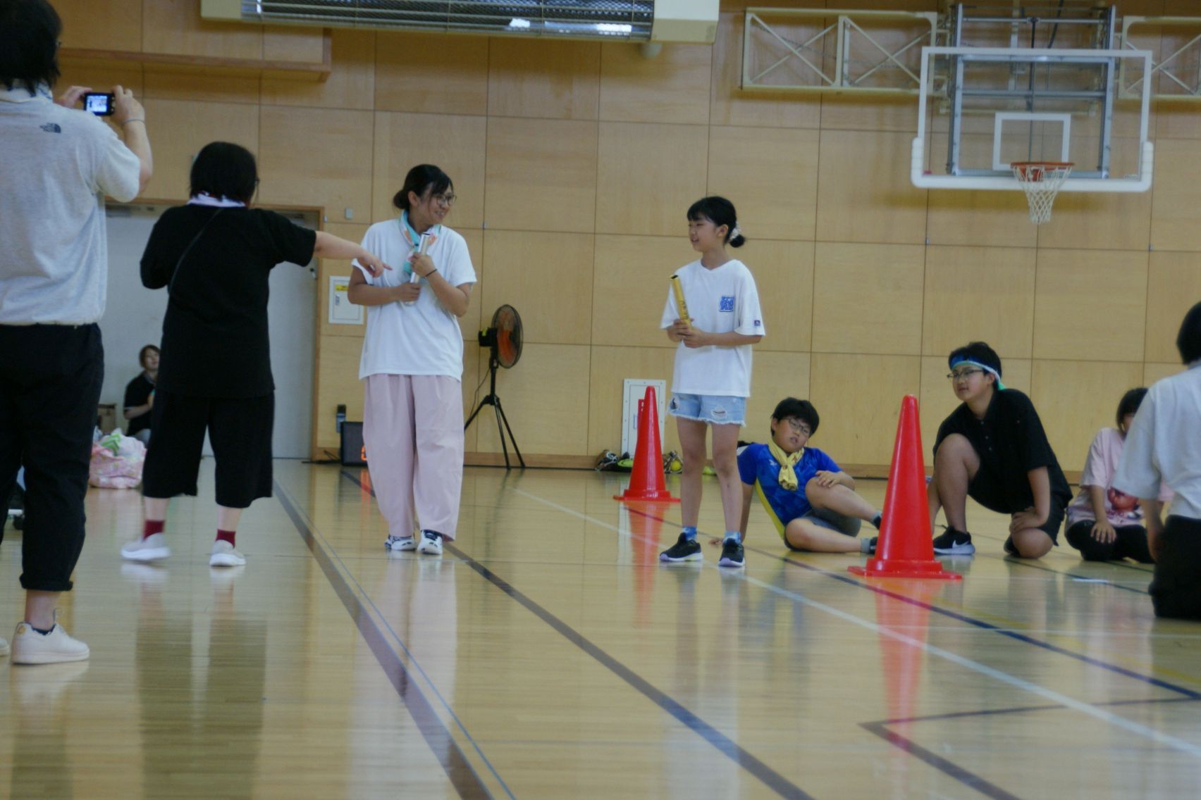 親子対決のリレー.JPG